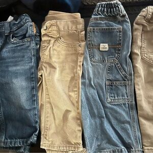 OshKosh B'gosh Kids Blue and Tan Jeans Set
